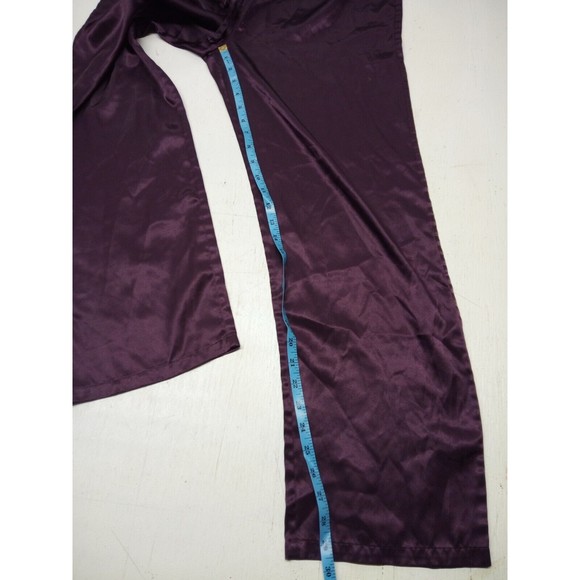 VTG VALERIE STEVENS 2 Piece Purple Satin PJ Lounge Set  SZ Small - Picture 2 of 6